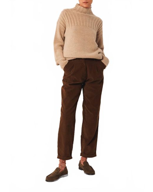 Indi & Cold Natural Wide Leg Corduroy Pants