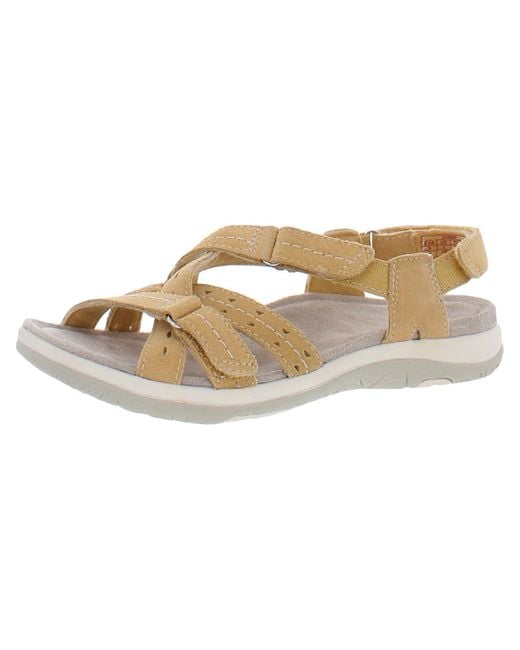 Earth Origins Sammie Suede Open Toe Sport Sandals in Natural Lyst