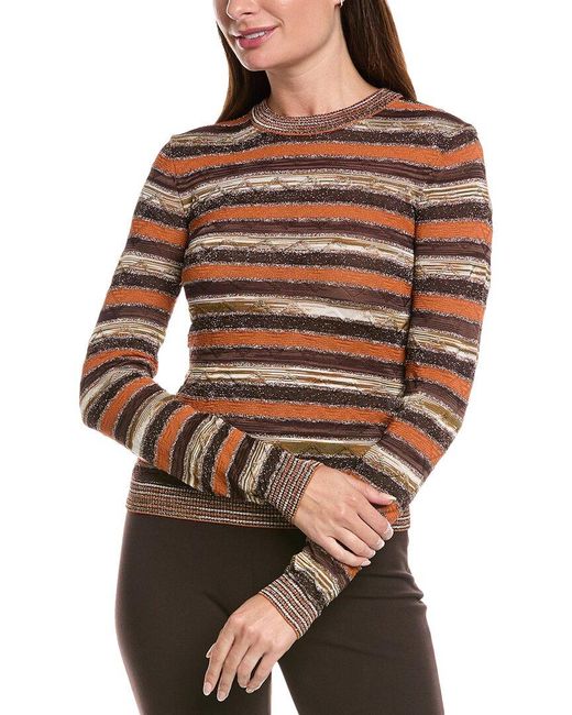 Missoni Brown Textured Lurex Top