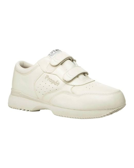 Propet White Life Walker Shoes for men