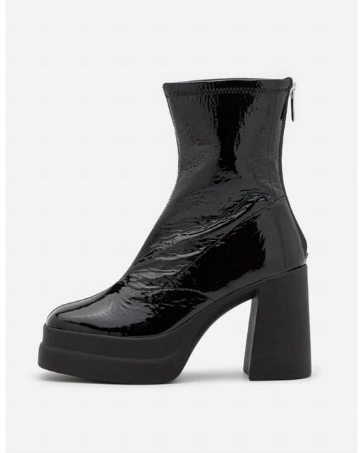 Free People Black Double Stack Platform Boot