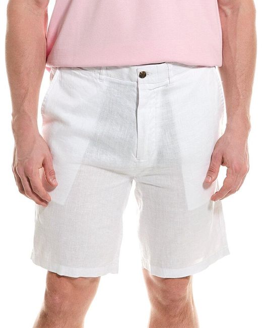 Castaway White Cisco Linen Short for men