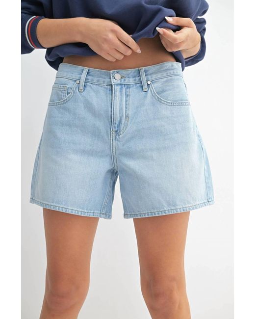 Just Black Denim Blue The "Mom Shorts"