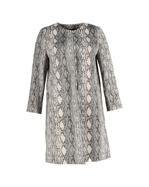 Max Mara Gray Studio Panetto Coat