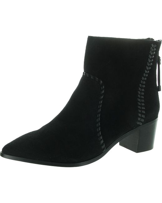 Sanctuary Black Revamp Zipper Suede Booties