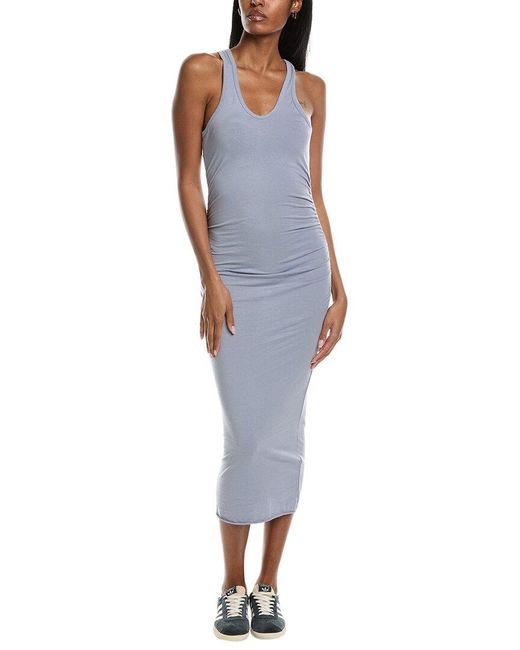 James Perse Racerback Maxi Dress in Blue Lyst