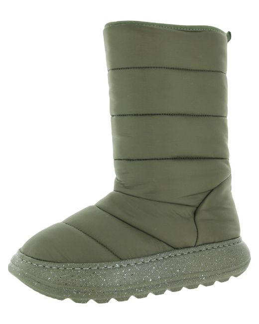Steve Madden Britee Faux Fur Lined Laceless Winter & Snow Boots in Green |  Lyst
