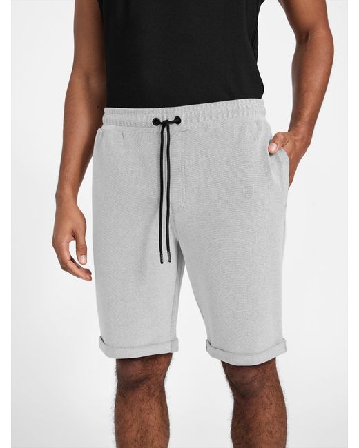 Guess Giovanni Knit Shorts in Natural for Men | Lyst