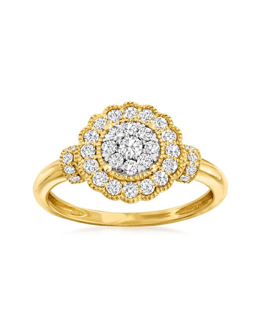 Ross-Simons Metallic Diamond Cluster Ring