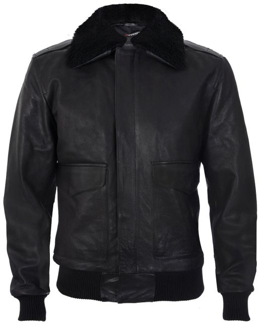 Infinity Leather Black Air Force A2 Cowhide Bomber Jacket-Montreal for men