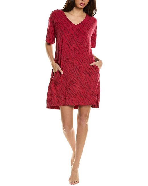 Donna Karan Red Sleep Shirt