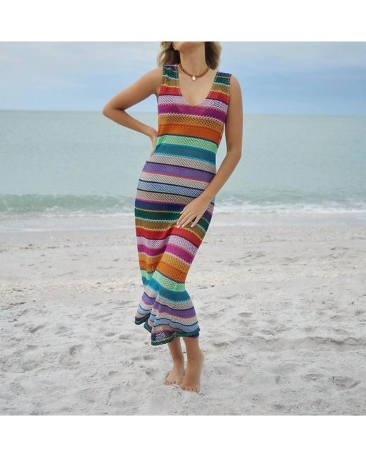 PQ Swim Multicolor Coco Dress In Calypso