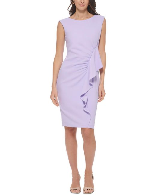 Calvin Klein Purple Party Short Sheath Dress