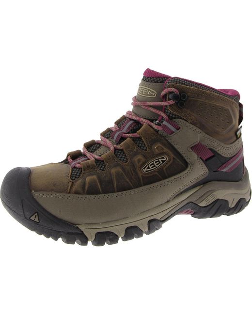 Bottes De Randonnée KEEN Targhee III Mid Waterproof - Imperméables, Cuir, Semelle Anti-dérapante, Pour Hommes