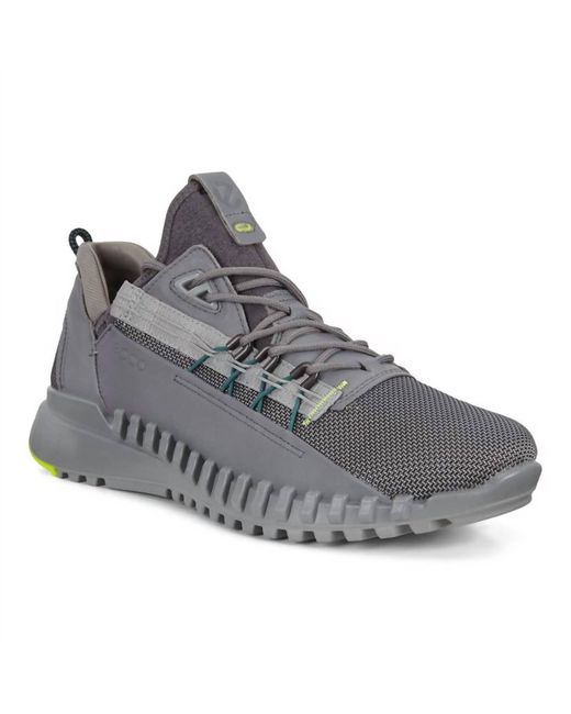 Ecco Gray Zipflex Sneaker for men