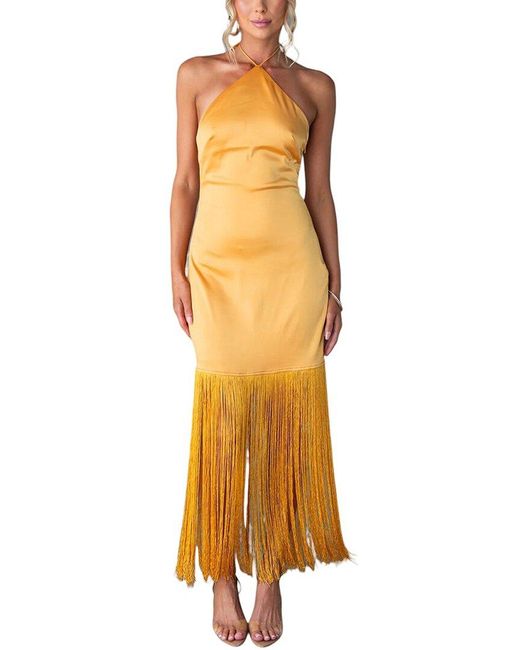 Maxi Dress Evening Dresses Monsoon Karlie Knot Dress DELI S Women's  Metallic Maxi Dress