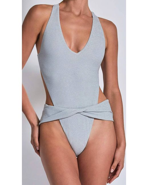 Devon Windsor Blue Cora One Piece Swimsuit