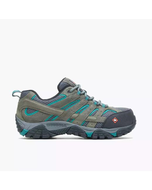 Merrell Blue Moab Vertex Vent J11582 Pewter Comp Toe Work Shoes Rhs2499 for men