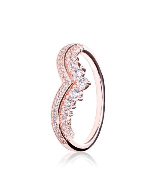 Pandora Metallic Princess Wishbone Ring