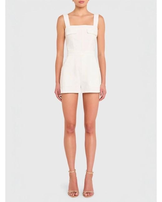 Amanda Uprichard White Frida Romper