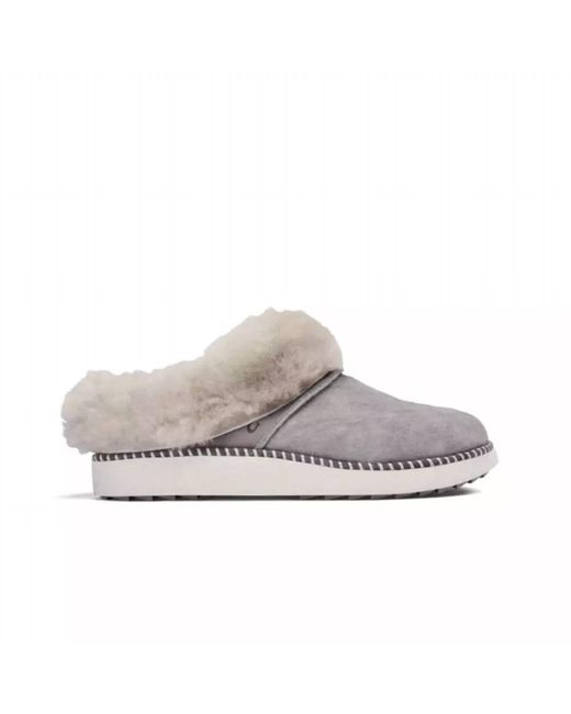 Olukai Gray Ku'I Mule Slippers