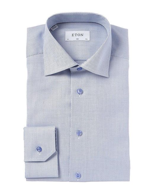 Eton of Sweden Blue Slim Fit Dress Shirt for men