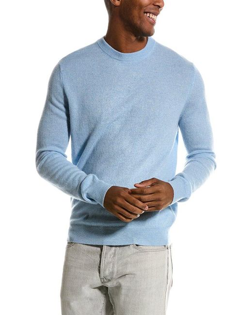 Magaschoni Tipped Cashmere Sweater in Blue for Men | Lyst