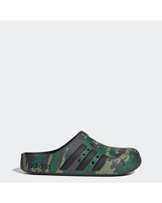 adidas Adilette Clogs in Green for Men | Lyst