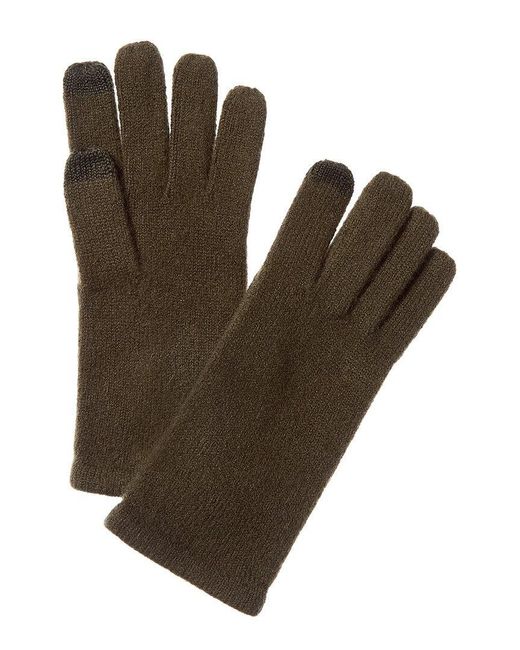 Sofiacashmere Brown Touch Screen Cashmere Glove