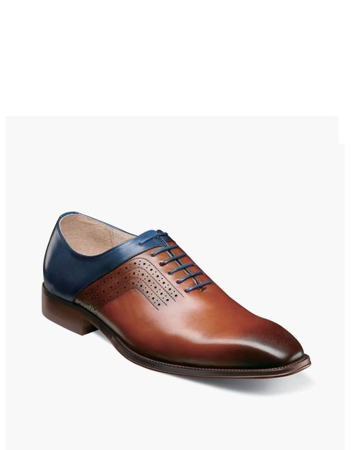 Stacy Adams Brown Halloway Plain Toe Oxford Shoe for men