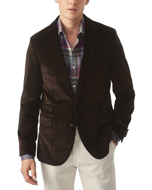 J.McLaughlin Black Suffolk Jacket for men