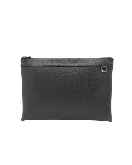 Louis Vuitton Black Apollo Pochette Leather Clutch Bag (pre-owned) for men