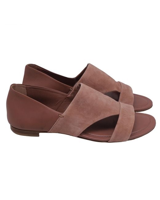 Tod's Brown Slip-On Open-Toe Sandals