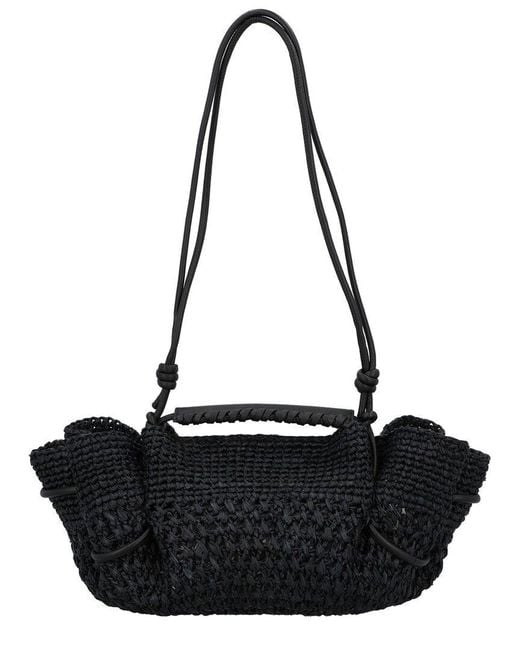 Hereu Black Arta Leather Shoulder Bag
