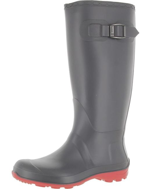 Kamik Gray Rubber Knee-high Rain Boots