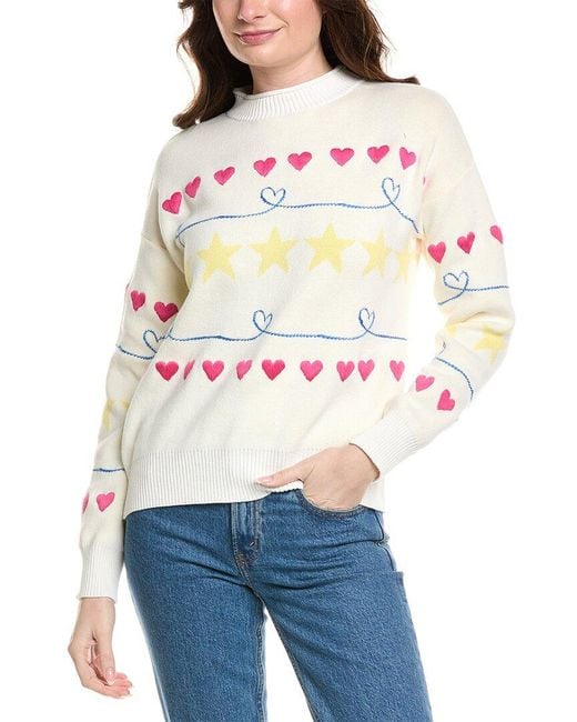 Fate White Embroidered Sweatshirt