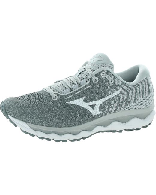 Mizuno Blue Wave Sky Waveknit 3 Knit Workout Running Shoes