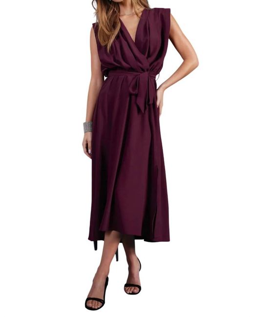 Bishop + Young Purple Aeries Wrap Dress