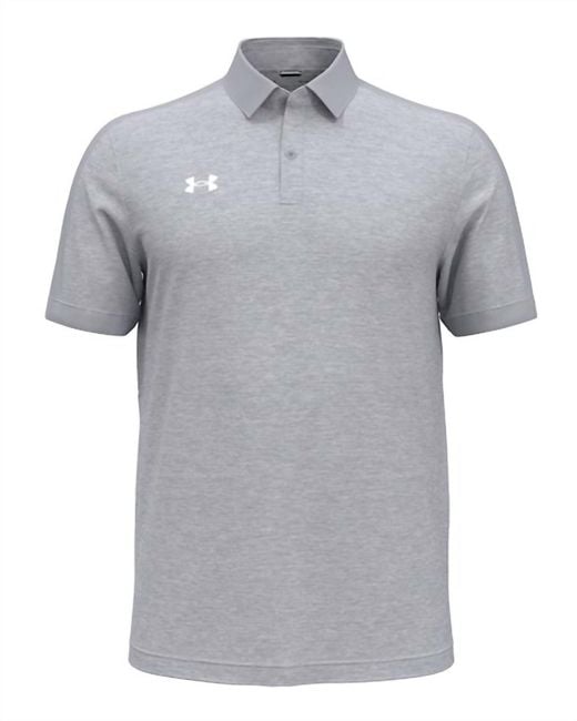 Under Armour Gray Trophy Level Polo for men