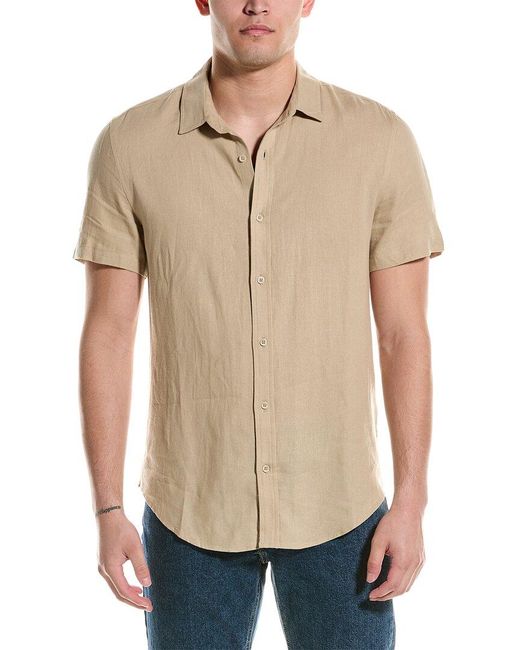 Onia Natural Standard Linen-blend Shirt for men