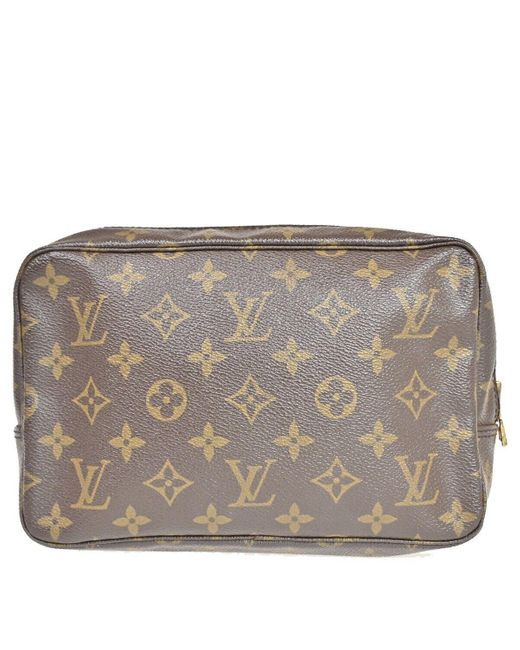 Louis Vuitton Metallic Trousse De Toilette Canvas Clutch Bag (pre-owned)