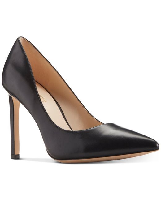 Nine West Blue Tatiana Leather Pointed Toe Pumps