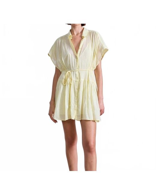 Apiece Apart Yellow Agnezca Mini Dress