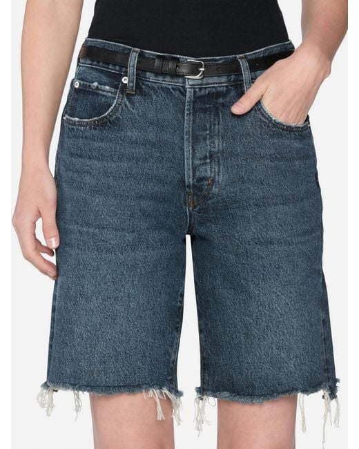 FRAME Blue Leisure Mid-Rise Short