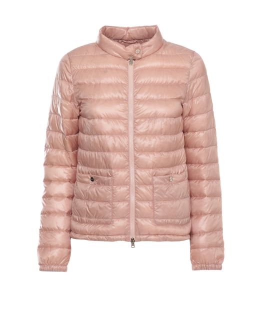 Herno Pink Quilted High Neck Down Jacket