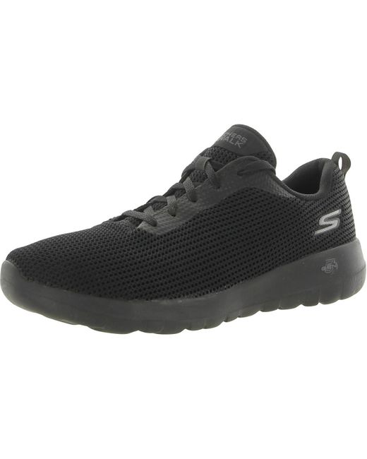 Skechers Black Go Walk Joy-Upturn Active Mesh Athletic And Training Shoes