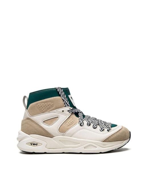 PUMA White Trc Blaze Mid Sneakers for men