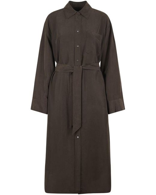 Soeur Black Long Relaxed Silhouette Coat