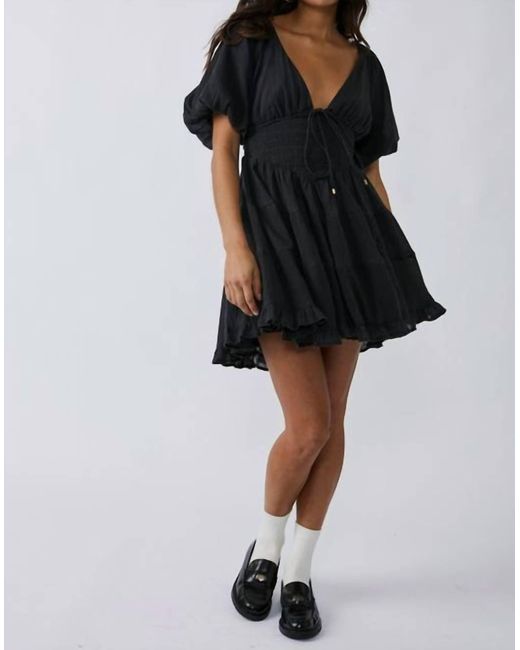 Free People Black Perfect Day Mini Dress