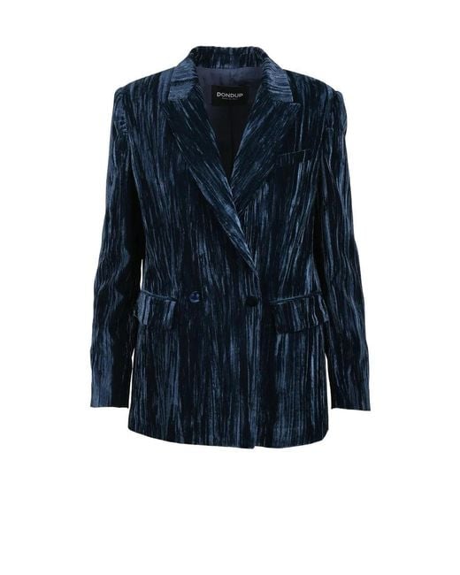 Dondup Blue Velvet Jacket